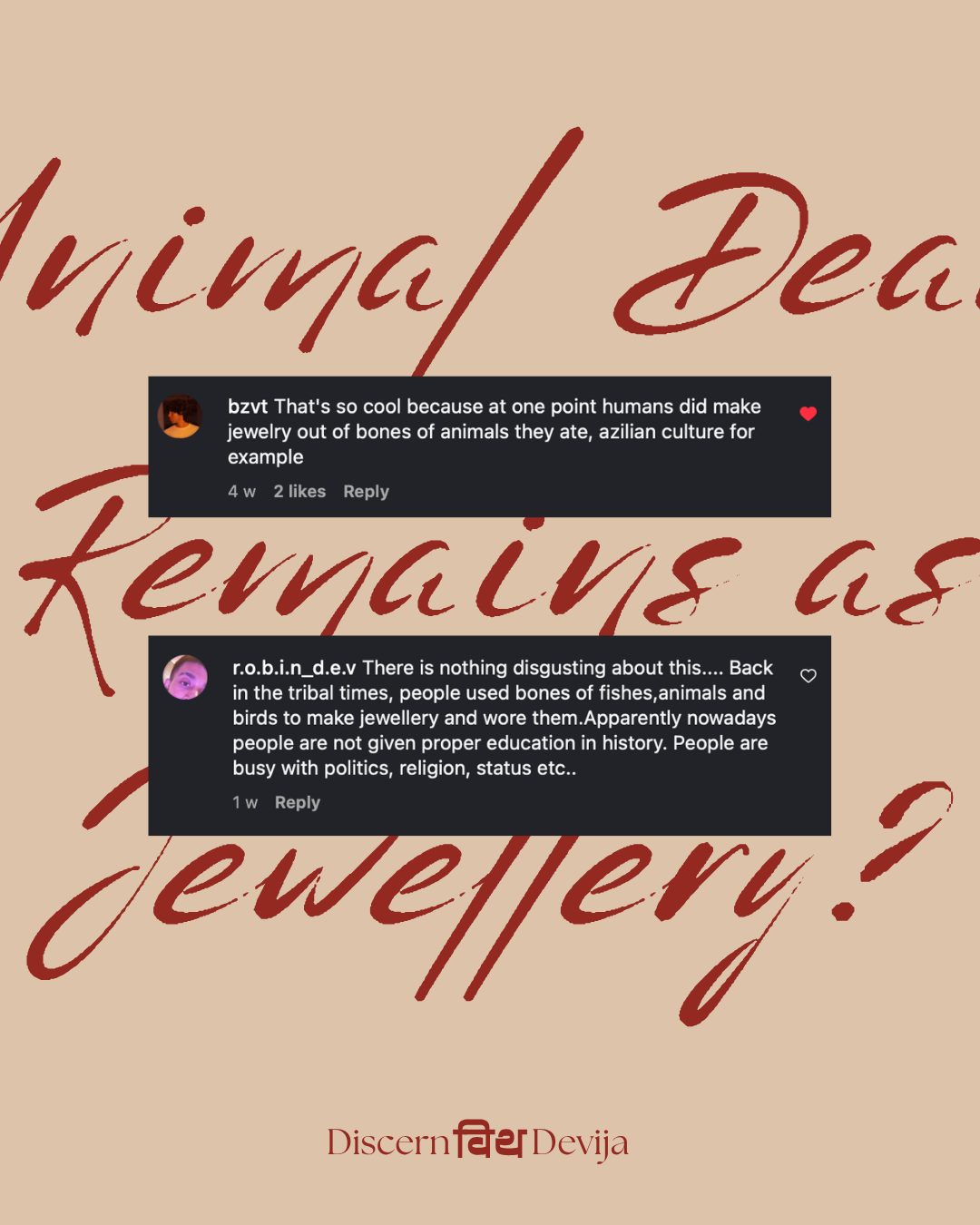 Animal Dead Remains as Jewellery?
