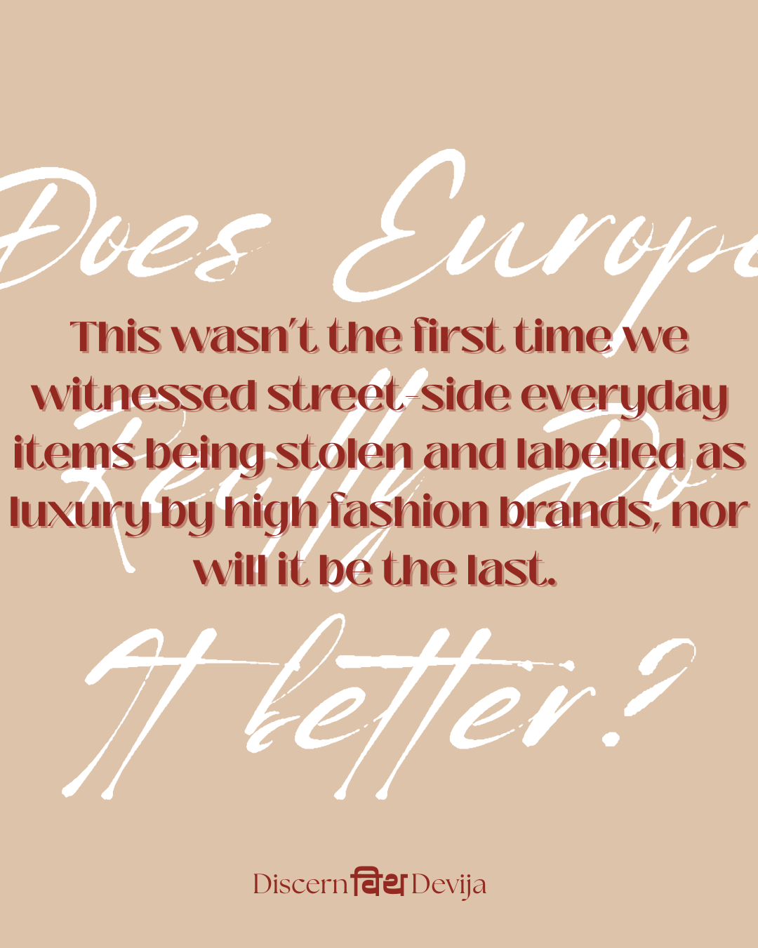 Does Europe Really Do It better?