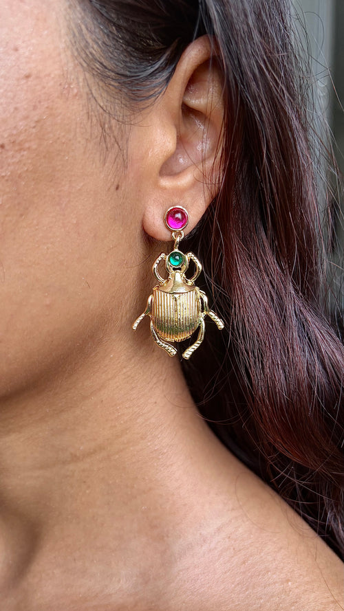 Beetle Earrings
